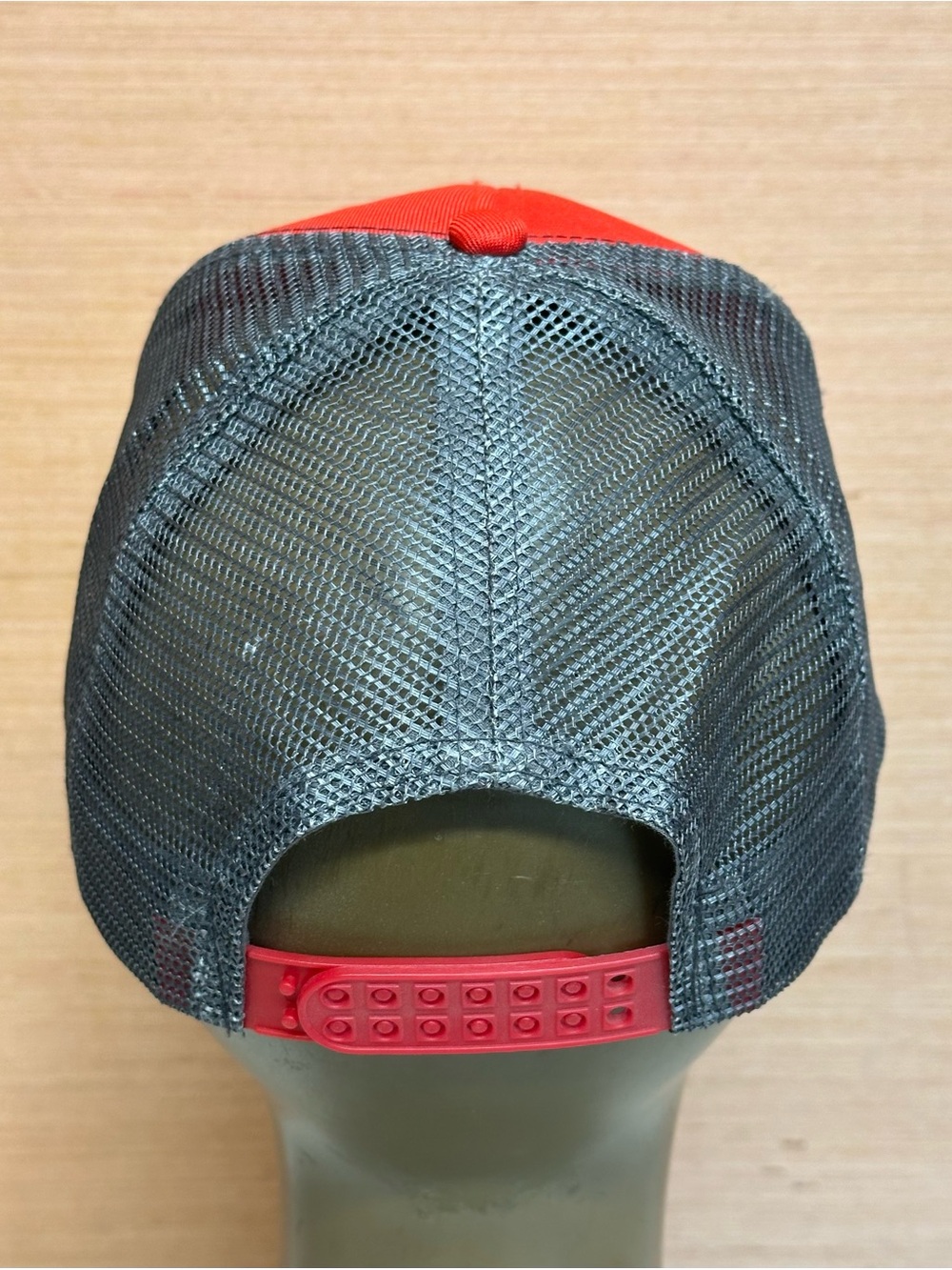 Gravely Logo Red & Gray Mesh Snap Back Trucker Hat Cap Adult OSFA Adjustable - Picture 4 of 5